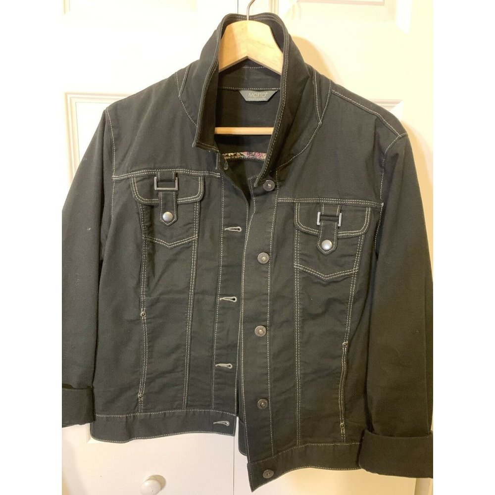 Motto Women’s Black Jacket‎ Sz L